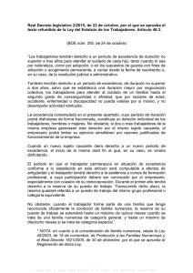 Real Decreto legislativo 2/2015, de