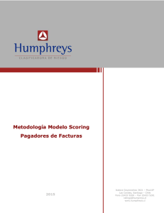 Metodología Modelo Scoring Pagadores de Facturas