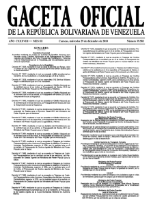 Gaceta Oficial de la República Bolivariana de Venezuela