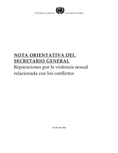 Reparaciones por la violencia sexual relacionada con los