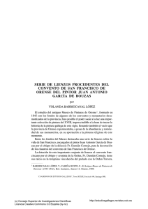 Serie de lienzos procedentes del convento de San Francisco de