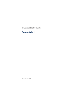 Geometria II - Departamento de Matemática
