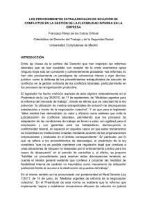 Los procedimientos extrajudiciales de solución de conflictos en la