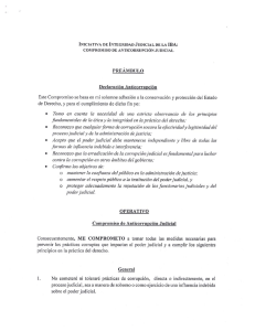 Page 1 INICIATIVA DE INTEGRIDAD JUDICIAL DE LA IBA