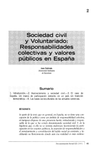 Sociedad civil y Voluntariado: Responsabilidades colectivas y