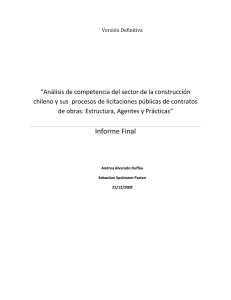 “Análisis de competencia del sector de la construcción chileno y sus