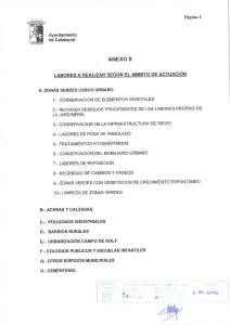 LABORES A REALIZAR SEGÚN EL AMBITO DE ACTUACIÓN