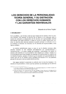 Los derechos de la personalidad: teoría general y su