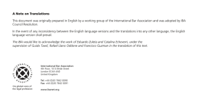 A Note on Translations This document was originally prepared in
