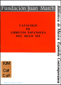 DE LIBRETOS ESPAÑOLES DEL SIGLO XIX FJM Cat Cat