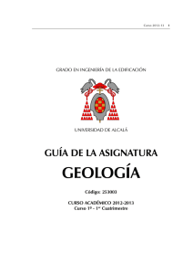 geología - Universidad de Alcalá