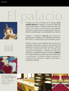 El Palacio ha sido concebido para albergar actos multidisciplinares