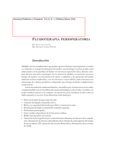 Fluidoterapia perioperatoria - Anestesia Pediatrica e Neonatale