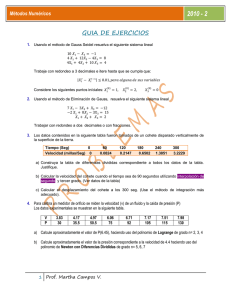 Métodos Numéricos