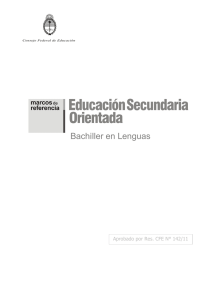 Bachiller en Lenguas - Ministerio de Educación y Deportes