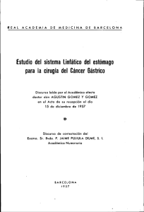 Estudio del sistema linfático del estómago