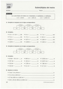 Submúltiplos del metro