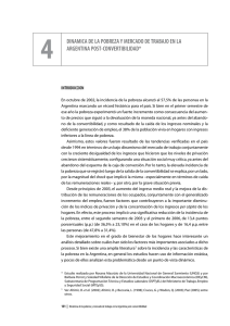 Dinámica de la pobreza y mercado de trabajo en la Argentina post