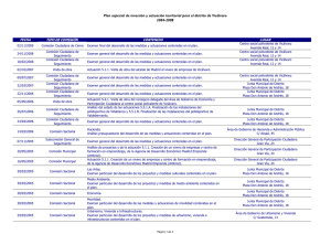 Comisiones del plan 2004