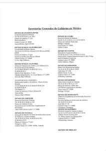 Secretarías Generales de Gobierno en México
