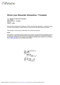 Himno ruso Alexander Alexandrov / Trompeta