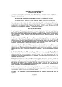 Reglamento del Registro Civil del Estado de Jalisco