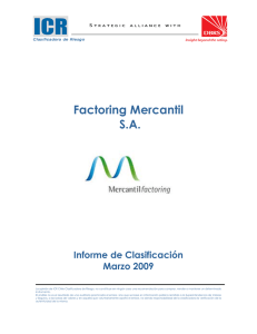 Factoring Mercantil SA Informe de Clasificación Marzo 2009