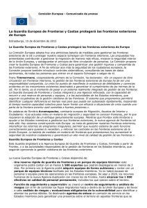 La Guardia Europea de Fronteras y Costas protegerá las