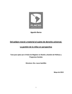 Del peligro moral y material al sujeto de derecho universal. La