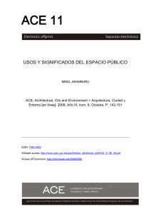 Usos y significado del espacio p&uacute;blico.