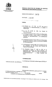 GOB.H° DE RECHAZA SOLICITUD DE PERMISO DE SERVICIO