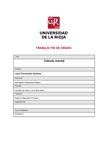 Cálculo mental - Biblioteca de la Universidad de La Rioja