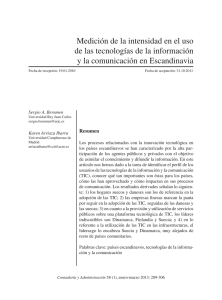 Mediciￃﾳn de la intensidad en el uso de las tecnologￃﾭas