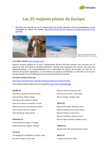 Las 25 mejores playas de Europa