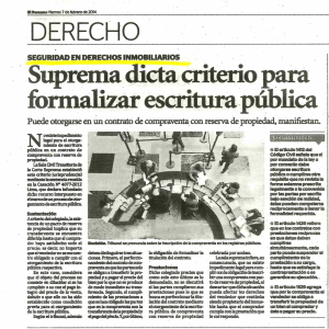 “Prema Cﬁteﬁo I`malizar escritura pública ?