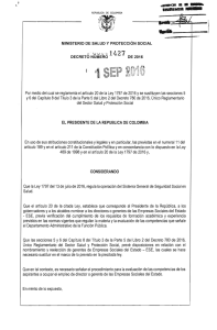 Decreto 1427 de 2016