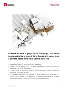El Raval estrena la plaça de la Gardunya, una nova façana posterior