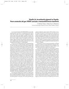 Estudio de incontinentia pigmenti en España. Nueva mutación del