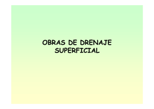 OBRAS DE DRENAJE SUPERFICIAL