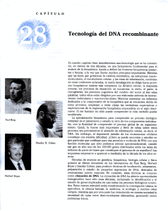 Tecnología del DNA recombinante