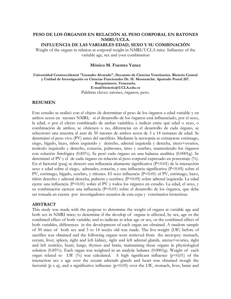 Estudio ucla perdida de peso