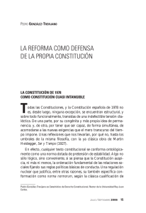 la reforma como defensa de la propia constitución