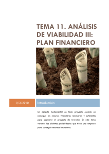 tema 11. análisis de viabilidad iii: plan financiero
