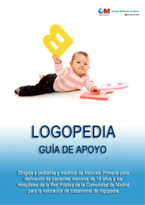 Logopedia. Guía de apoyo para pediatras y
