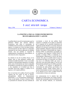 LA POLÍTICA FISCAL COMO INSTRUMENTO DE ESTABILIZACIÓN