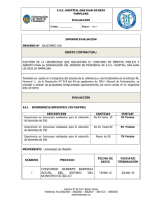 NÚMERO PROCESO FECHA DE INICIO FECHA DE TERMINACIÓN