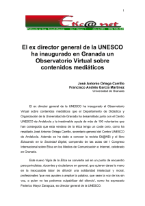 El ex director general de la UNESCO ha inaugurado en Granada un