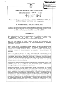 decreto 1624 del 11 de octubre de 2016