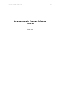 Reglamento Salto de Obstáculos - Real Federación Hípica Española