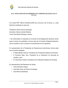 proclamación comisión delegada - Real Federación Española de